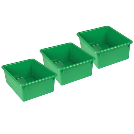 Romanoff Storage Bin, Green, 3 PK ROM16105